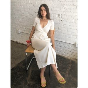 Lisa Says Gah Simone Knit Maxi Skirt - Ivory